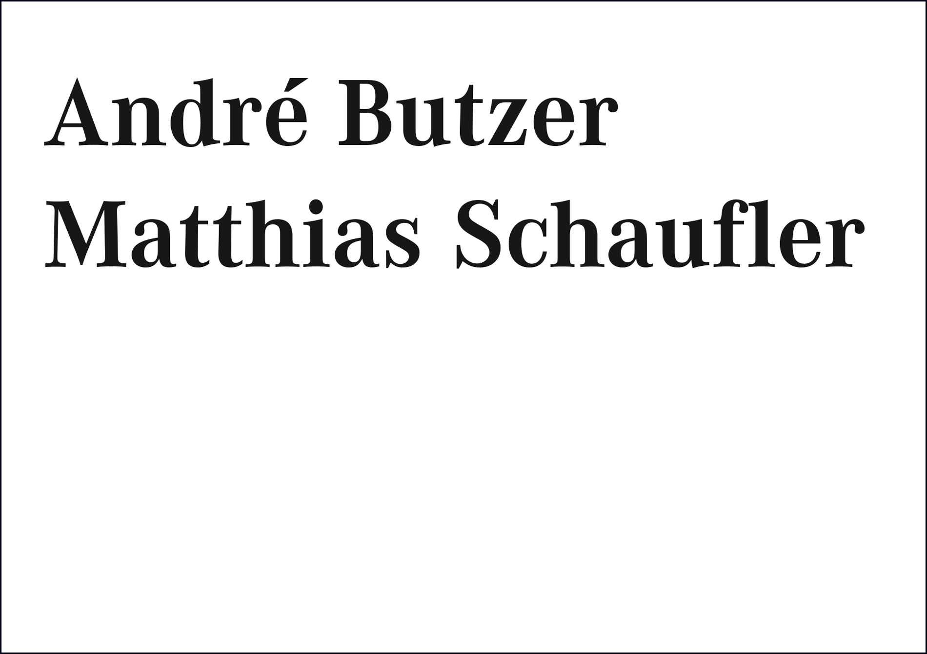 Butzer Schaufler